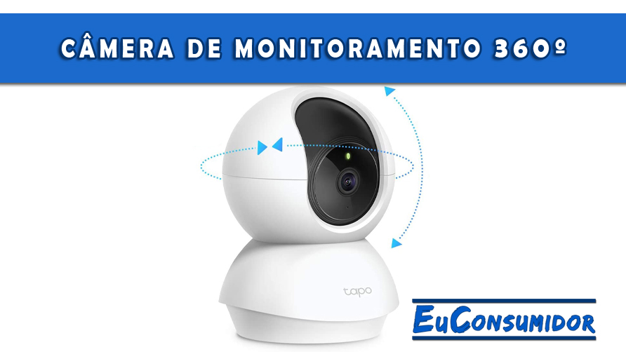 Câmera de Monitoramento 360º com Visão Noturna